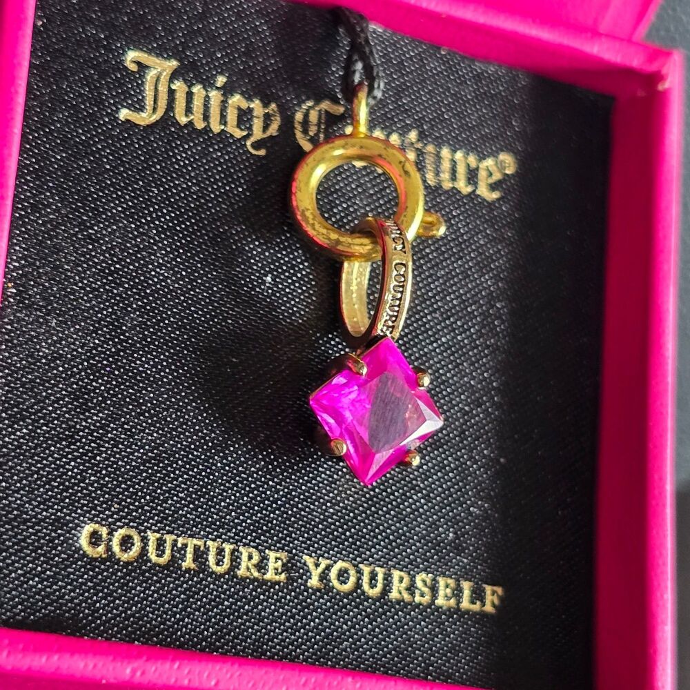 Juicy Couture Pink Charm Pendant Couture yourself with this beautiful iconic